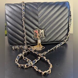 NWT Badgley Mischka Black with Gold Hardware Crossbody